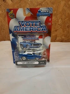 Muscle Machines Vote America '69 Hotrod Camaro escala 1:64 diecast - Imagen 1 de 1