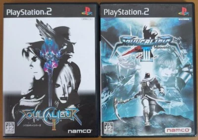 Lot 2 Soulcalibur II & III 2 3 set PS2 Sony PlayStation 2 Tested Used NAMCO - Image 1 of 3