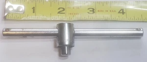 VINTAGE =V= HERRAMIENTAS ARTESANALES 1/4" DR BARRA DE INTERRUPTOR DE CABEZA DESLIZANTE "T" - Imagen 1 de 6