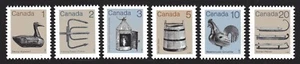 1982-1987 Canada SC# 917-922 Abitibi-Price Paper Artifact Defin. Lot# 128 M-NH   - Picture 1 of 1