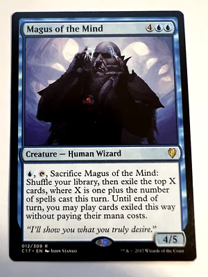 MTG Magic The Gathering Commander 2017 Magus of the Mind Rare LP - Image 1 of 2