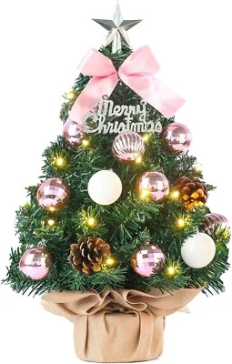 Weihnachtsbäume Künstlich 60cm Mini Tannenbaum mit LED und Weihnachtsdeko B1277 - Bild 1 von 4