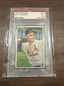 1952 Bowman Billy Johnson Card #122 PSA 5.5 - Picture 1 of 2