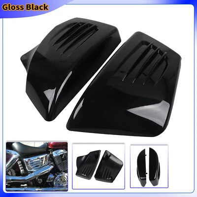Motorcycle Gloss Black Side Battery Cover ABS For Honda Shadow ACE 1100 VT1100C2 - Image 1 of 4