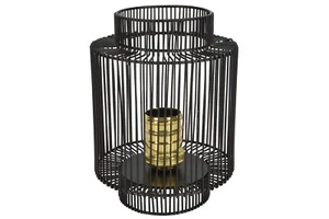 Lyyt Decorative Metal Frame Cage Table Lamp Wire Effect Vintage Retro Modern - Picture 1 of 5