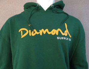 Nueva sudadera con capucha Diamond Supply Co. OG Script verde (4XLARGE) RMHD-200 - Imagen 1 de 2