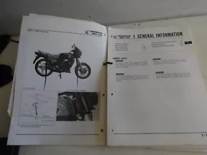 HONDA MBX125 GENUINE HONDA WORKSHOP MANUAL - Picture 1 of 2