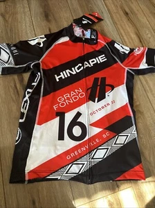 Hincapie Trikot Herren Medium Radfahren durchgehender Reißverschluss Gran Fondo 16 Kurzarm Neu mit Etikett - Bild 1 von 7