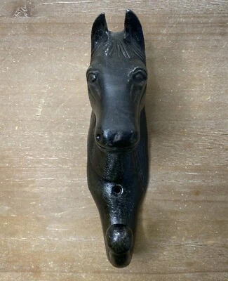 Horse Head Key Hook Towel Hat Coat Hanger Rustic Iron Antique Style Farm Barn - Image 1 of 4