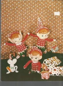 Beading Craft Patterns Pilgrim Christmas Elf Turkey Thanksgiving Vintage L36 - Picture 1 of 4