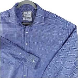 Brooks Brothers Thomas Mason Regent Fit Dress Shirt Men 17.5/36 Italian Fabric - Picture 1 of 13