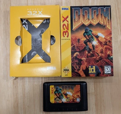 Sega 32x Doom,  Sega Genesis 32x With Manual - CIB - Image 1 of 4