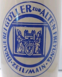 Brauerei Goller Brewery 1 L Stein, 1 Of The Oldest Brewerys In Germany 1514 - Picture 1 of 11