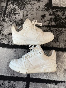Louis Vuitton Lv White Trainers Uk7.5 Lv7.5 - Picture 1 of 6
