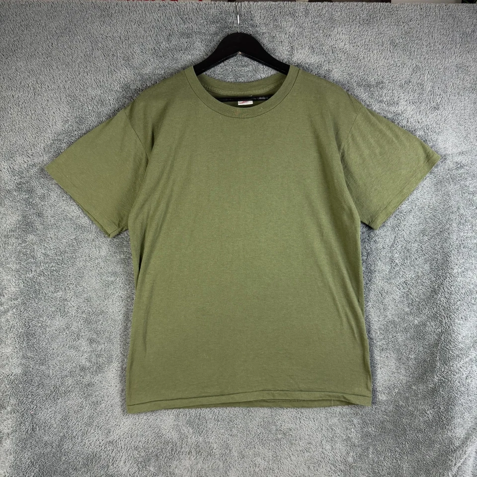 Camiseta Verde Atlética Duke Años 80 De Colección Para Hombre Grande Hecha en EE. UU. Puntada Única Foto 1 de 4