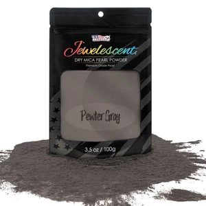 Pewter Grey Mica Pearl Powder 3.5oz Cosmetic Grade Resin Soap Slime Makeup Art - Picture 1 of 5