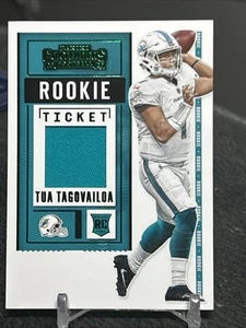 Tua Tagovailoa 2020 Contenders Rookie Ticket Patch RC - Picture 1 of 2