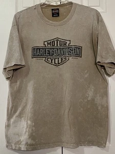 Vintage Harley Davidson Shirt Mens L Amsterdam Holland 2005 Biker Moto thrashed - Picture 1 of 16