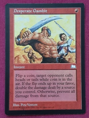 Magic The Gathering WEATHERLIGHT DESPERATE GAMBIT red card MTG - Image 1 of 2