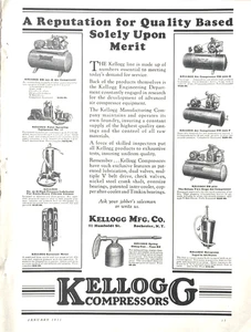 1931 Ad Kellogg Mfg Co Rochester NY Air Compressors Sprayers Lubricators - Picture 1 of 1