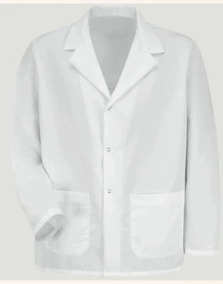 🧥 Red Kap Specialized Lapel Counter Coat – Men’s Size Large – White – BNIB - Image 1 of 2