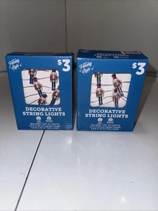 2 Boxen Nussknacker Weihnachts Lichterkette LED batteriebetrieben - Bild 1 von 4