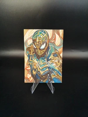 Collectibles Marvel Spider Man Hand drawn artist's signature Sketch Card 1/1 - Image 1 of 2