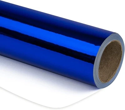 Red Metallic Shiny Foil Wrapping Paper - Solid Color Gift Wrapping Paper Roll  - Image 1 of 4