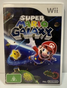 SUPER MARIO GALAXY Wii Game VGC Disc Tracked Shipping - Picture 1 of 4