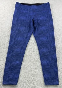 Leggings para mujer TUFF Athletics azul estampado geométrico talla grande - Imagen 1 de 8