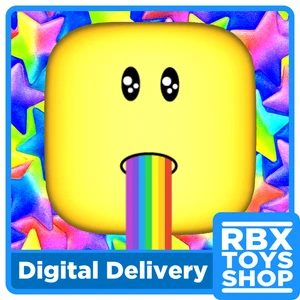 R0BL0X Rainbow Barf FACE Item Toy Code Only DELIVERED Via eBay Message - Picture 1 of 1
