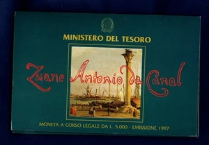 ITALIA 1997 IL CANALETTO lire 5000 fior di conio - Picture 1 of 2