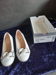 NEU NEU - weißer Ballerina von GABOR - Gr. 6,5 Weite G - Bild 1 von 5