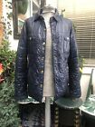 Zara Navy Blue Ligh Weight Quilted Padded Jacket Size L