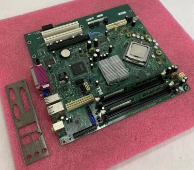 Dell OGM819 Motherboard Intel Core 2 Duo E8300 2.83GHz 2GB RAM w/ Shield - Image 1 of 4