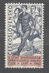 CZECHOSLOVAKIA 1962 **MNH SC#1127 1K Spartacist Games of Friendly Armies Prague - Picture 1 of 1