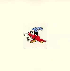 Mickey Mouse Sowa & Reiser #D/500 handbemalt Cartoon Radierung Kunst Fantasie - Bild 1 von 4