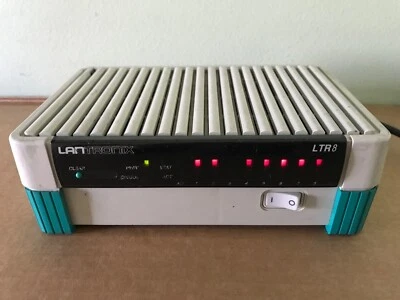 Lantronix LTR8 8 Port Coaxial  BNC Port and 1 AUI Hub - Image 1 of 3