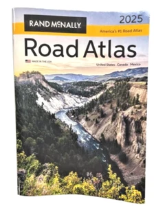 Rand Mcnally USA Road Atlas 2025 BEST Large Scale Travel Maps United States NEW - Picture 1 of 5