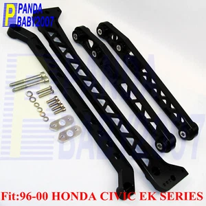 For 96-00 CIVIC EK LCA F7 REAR LOWER CONTROL ARM SUBFRAME BRACE TIE BAR Bolt Kit - Picture 1 of 6