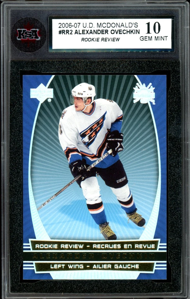 2006-07 UD MCDONALDS NHL #RR2 Alex Ovechkin revisión de novato KSA 10 GEMA-COMO NUEVO RC Foto 1 de 2