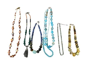 6 Piece Turquoise & Gemstone Jewelry Lot Chunky Stone Mixed - Picture 1 of 24