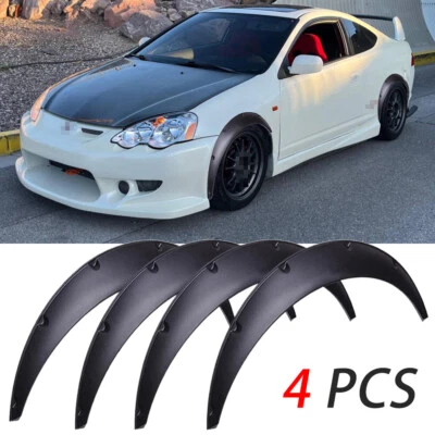 Guardabarros 4x 890 mm carrocería extra ancha arco rueda guardabarros para Acura RSX TSX ILX Foto 1 de 4