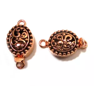5 PCS 20X14X10MM BALI BOX CLASP 1 STRAND ANTIQUE COPPER 227 - Picture 1 of 1
