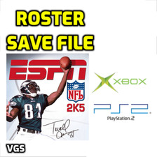 ESPN NFL 2K5 Custom Roster Update PS2 PlayStation 2 Microsoft Xbox