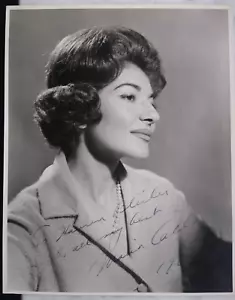 Stunning Maria Callas signed large org 1963 press photograph signature autograph - Picture 1 of 5