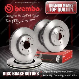 4x Brembo Front+Rear Brake Rotors for Fiat Ducato 250 290 06-ON 2000kg Payload - Picture 1 of 2