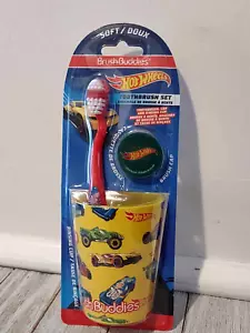 Juego de cepillo de dientes, tapa y taza Hot Wheels Child's Brush Buddies - Imagen 1 de 2