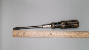 Vintage Bridgeport Wood Handle Screwdriver - Picture 1 of 8