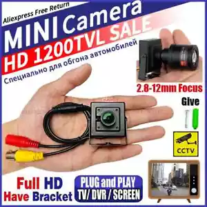 Mini Telecamera HD Metallo Sicurezza Sorveglianza Videosorveglianza Sicurezza Vidicon Nuova - Foto 1 di 23